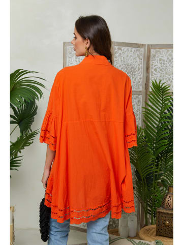 Lin Passion Blouse oranje