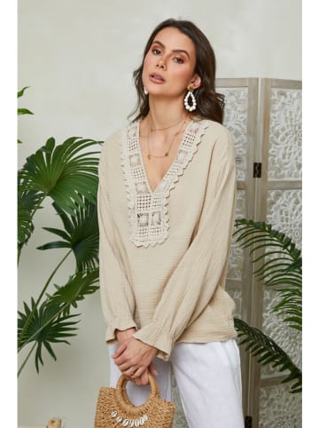Lin Passion Bluse in Beige