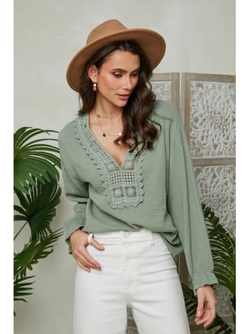 Lin Passion Blouse groen
