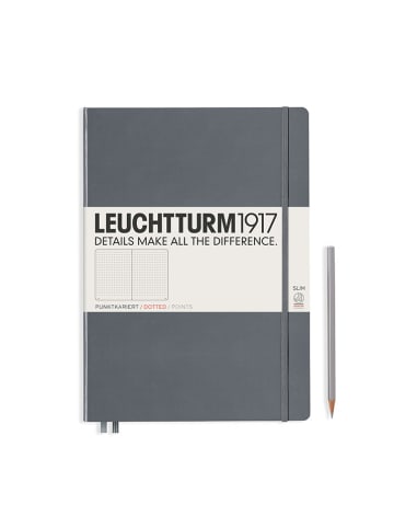 LEUCHTTURM1917 Gestipt notitieboek antraciet - A4+