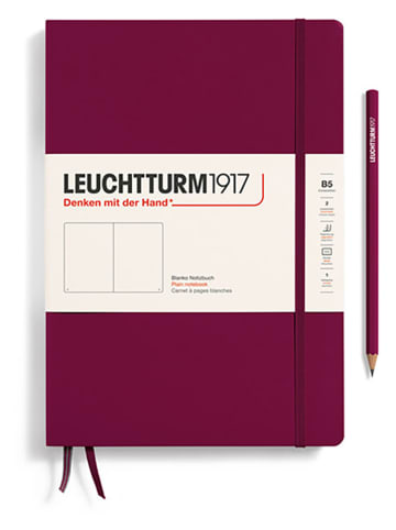 LEUCHTTURM1917 Blanko Notizbuch in Bordeaux - B5