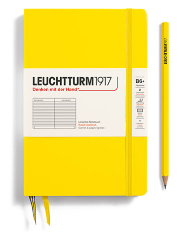LEUCHTTURM1917 Liniertes Notizbuch in Gelb - B6+