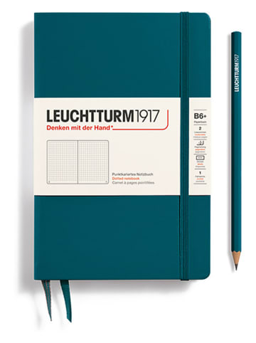 LEUCHTTURM1917 Gestipt notitieboek petrol - B6+