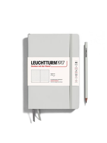LEUCHTTURM1917 Gestipt notitieboek lichtgrijs - A5
