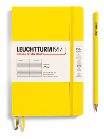 LEUCHTTURM1917 Liniertes Notizbuch in Gelb - B6+