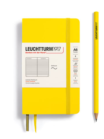 LEUCHTTURM1917 Gelinieerd notitieboek geel - A6