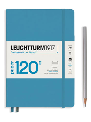 LEUCHTTURM1917 Liniertes Notizbuch in Blau - A5