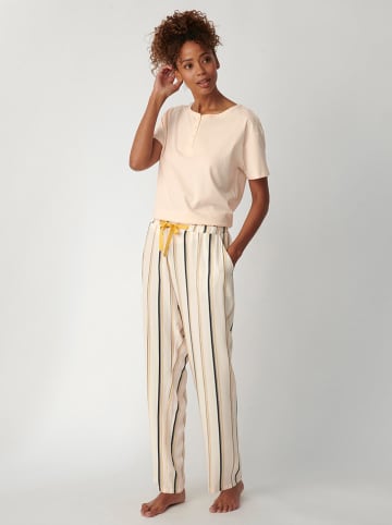 Triumph Spodnie piżamowe w kolorze kremowym