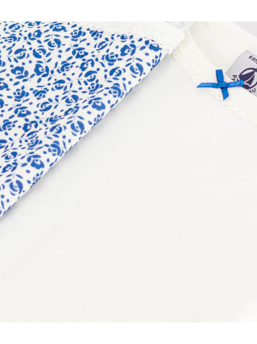 PETIT BATEAU 2-delige set: onderhemden wit/blauw