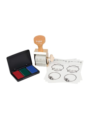 trodat Motiefstempel "Vintage - Kersteditie" goudkleurig/naturel