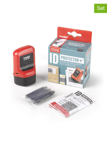 trodat 2tlg. Set: Tintenroller mit Nachfülltinten "ID Protector+" in Rot