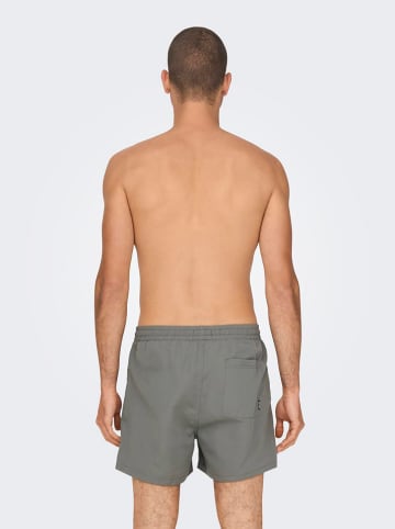 ONLY & SONS Badeshorts in Grau