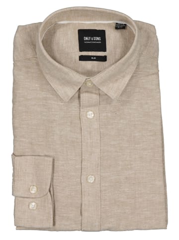 ONLY & SONS Hemd "Caiden" - Regular fit - in Beige