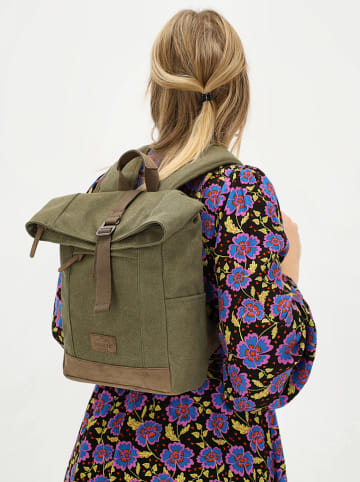 Beagles Rucksack in Khaki - (B)23 x (H)33 x (T)10 cm