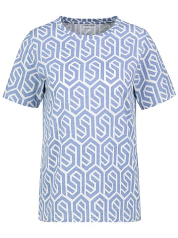Sublevel Koszulka w kolorze błękitno-białym