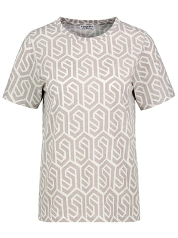 Sublevel Shirt zandkleurig/wit