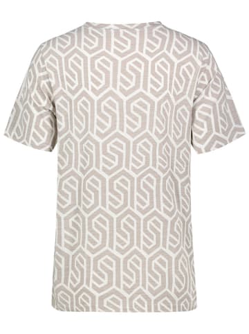 Sublevel Shirt zandkleurig/wit