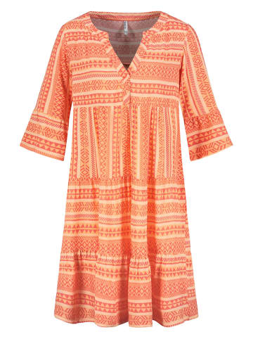 Sublevel Kleid in Orange/ Creme