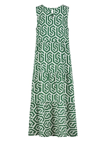 Sublevel Kleid in Grün/ Weiß
