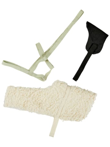 FABELAB Puppen-Outfit in Creme/ Schwarz - ab 3 Jahren