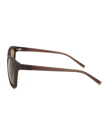 DKNY Damskie okulary przeciwsłoneczne w kolorze brązowo-oliwkowym