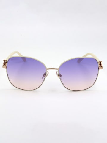 Swarovski Damskie okulary przeciwsłoneczne w kolorze złoto-fioletowym