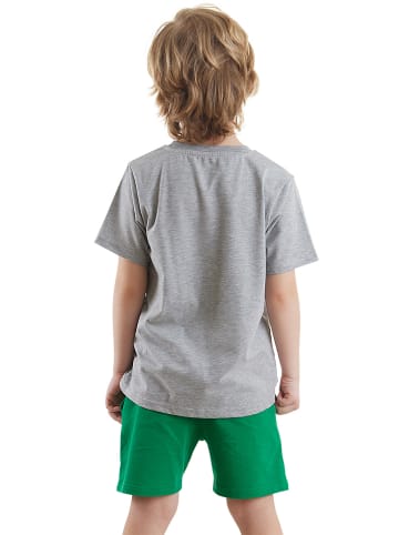 Denokids 2tlg. Outfit "Croco Boy" in Grün/ Grau