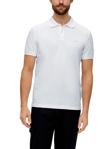 S.OLIVER RED LABEL Poloshirt in Weiß
