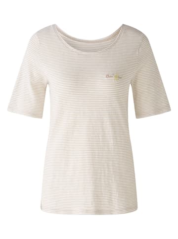 Oui Koszulka w kolorze biało-karmelowym