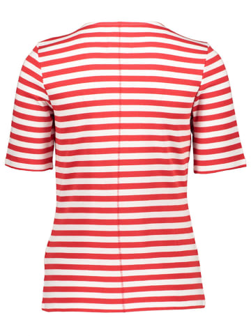 Oui Koszulka w kolorze czerwono-białym