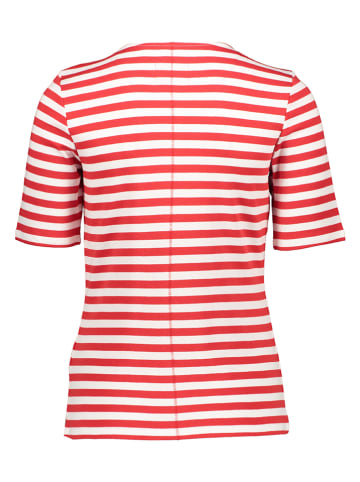 Oui Shirt rood/wit