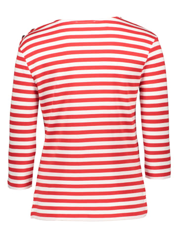 Oui Shirt rood/wit