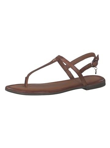 s.Oliverrrrr Leren sandalen cognackleurig