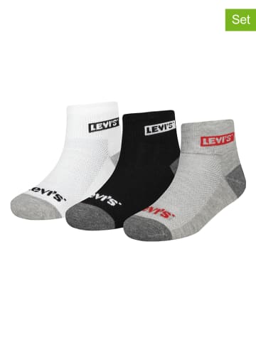 Levi's Kids 3er-Set Socken in Weiß/ Schwarz/ Grau