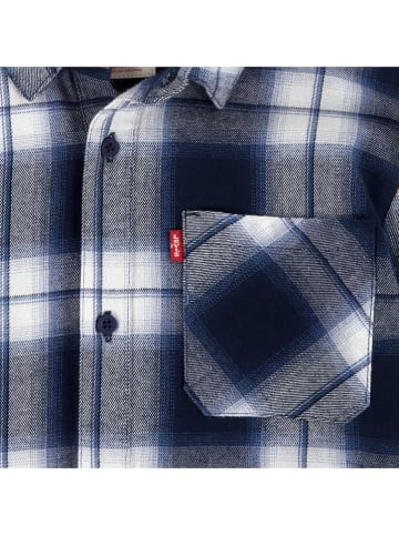 Levi's Kids Koszula flanelowa w kolorze granatowo-białym