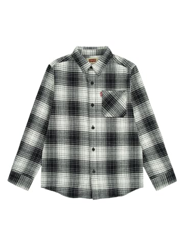 Levi's Kids Flanell-Hemd in Schwarz/ Weiß