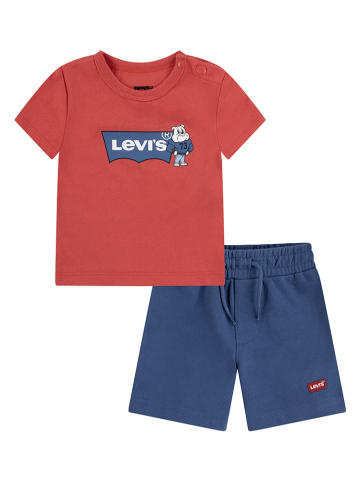 Levi's Kids 2-delige outfit rood/blauw