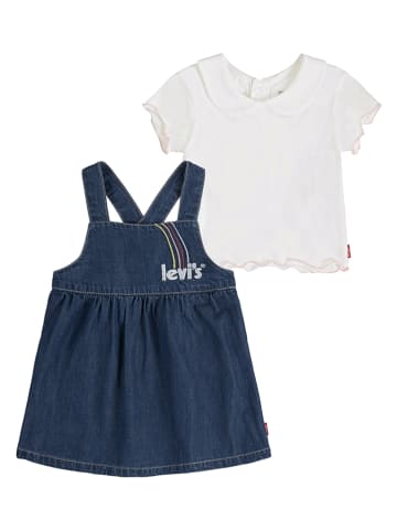 Levi's Kids 2-delige outfit wit/donkerblauw