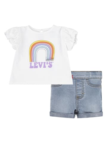 Levi's Kids 2-częściowy zestaw w kolorze biało-niebieskim