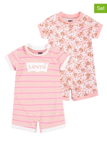 Levi's Kids Rampersy (2 szt.) w kolorze różowym