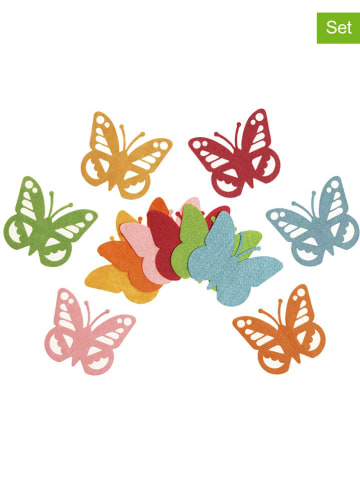 SUNNYSUE 24-delige set: vilten hangers "Vlinders" - vanaf 3 jaar