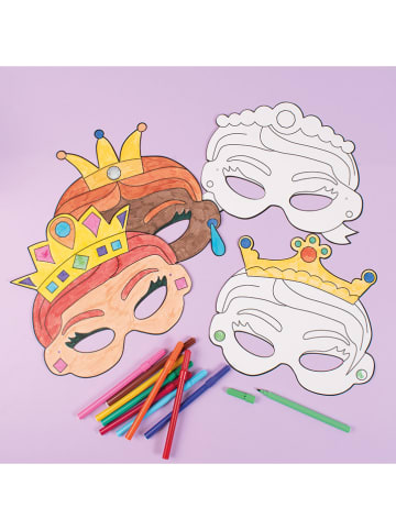 Playbox Kartonnen maskers "Princess" - 12 stuks - vanaf 3 jaar