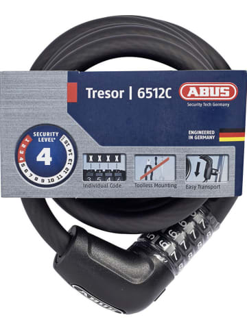 ABUS Fietsslot "6512C" zwart - (L)180 cm