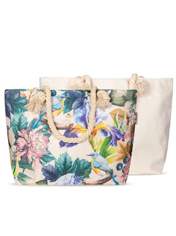 Descanso Strandtasche "Dilana" in Bunt/ Creme - (B)60 x (H)43 cm