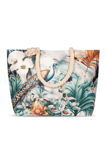 Descanso Strandtasche "Dana" in Bunt/ Creme - (B)60 x (H)43 cm