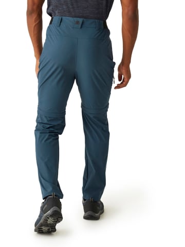 Regatta Spodnie funkcyjne Zipp-Off "Travel LIght" w kolorze niebieskim