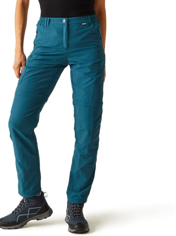 Regatta Spodnie funkcyjne Zipp-Off "Chaska II" w kolorze niebieskim