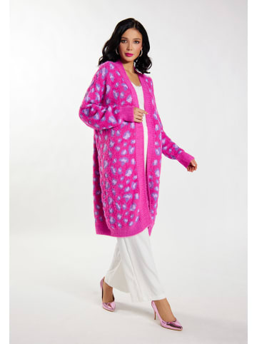 faina Longcardigan in Pink/ Lila