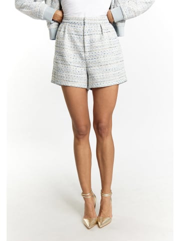 faina Shorts in Hellblau/ Weiß