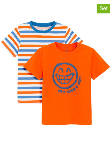 COOL CLUB 2-delige set: shirts oranje/blauw/wit